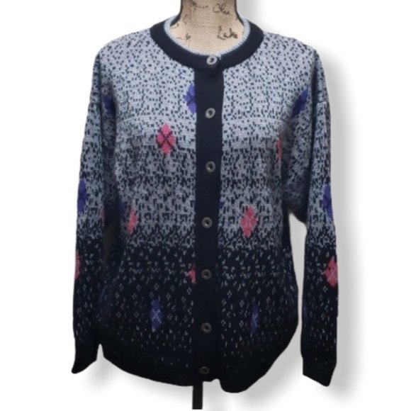 {PASTA} Fun Multi Button Front Sweater - Picture 1 of 5